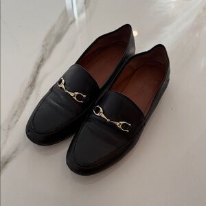 Coach Black Leather Loafers